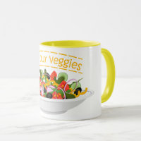 Eat Your Veggies Quote fresh salad mix bowl