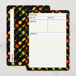 Eat Your Veggies Recipe Cards