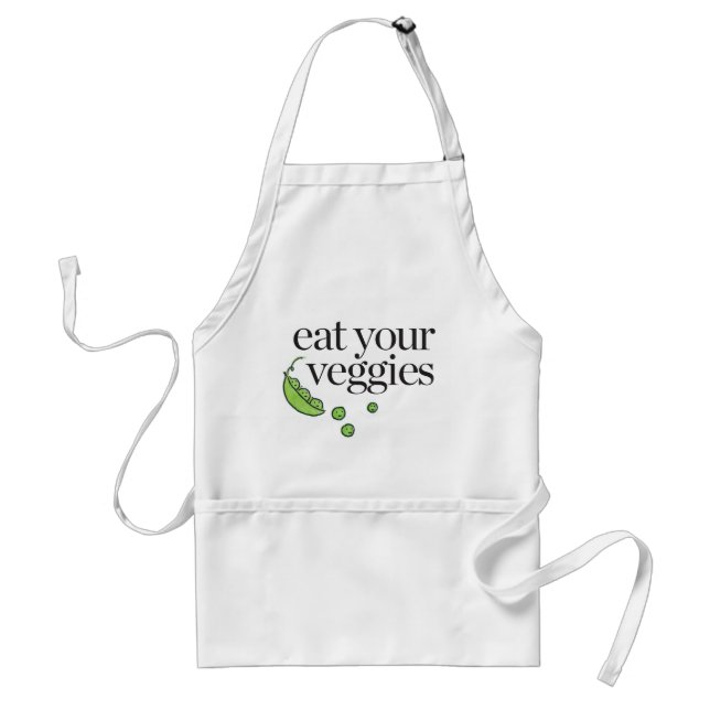 Eat Your Veggies Standard Apron (Front)