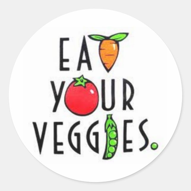 Eat Your Veggies Stickers (Front)