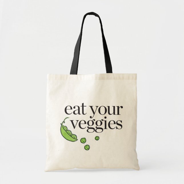 Eat Your Veggies Tote Bag (Front)