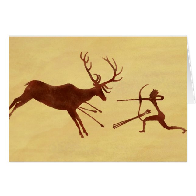 EatAnimals.com Cave Painting Card (Front Horizontal)