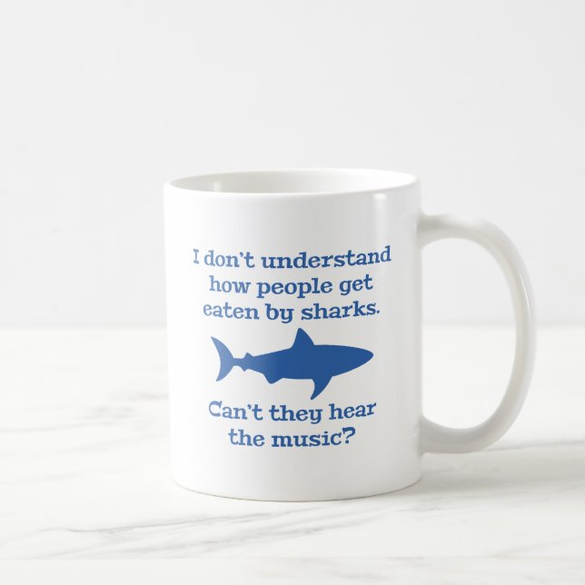 Eaten By Sharks Coffee Mug (Right)
