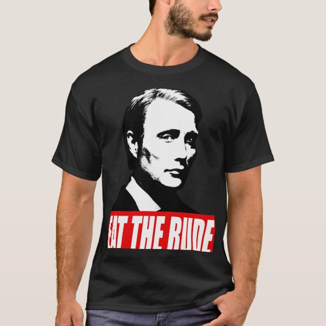 EATHE RUDE Hannibal Dark Background T-Shirt (Front)