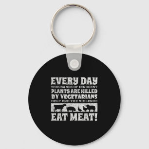 Eating Animals Is Weird Shirt World Vegan Day Plan Key Ring
