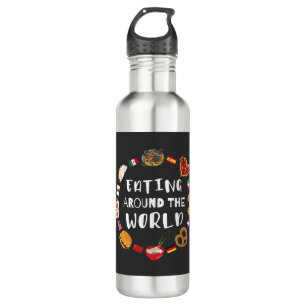 Eating around the world 710 ml water bottle