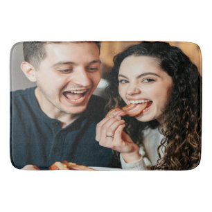 Eating Bacon Photo Customize Personalize Bath Mat