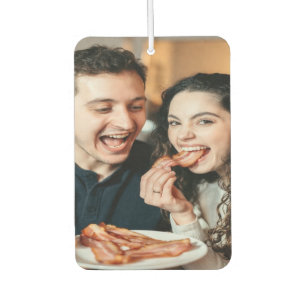 Eating Bacon Photo Customize Personalize Car Air Freshener