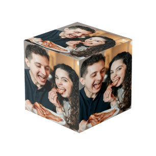 Eating Bacon Photo Customize Personalize Cube
