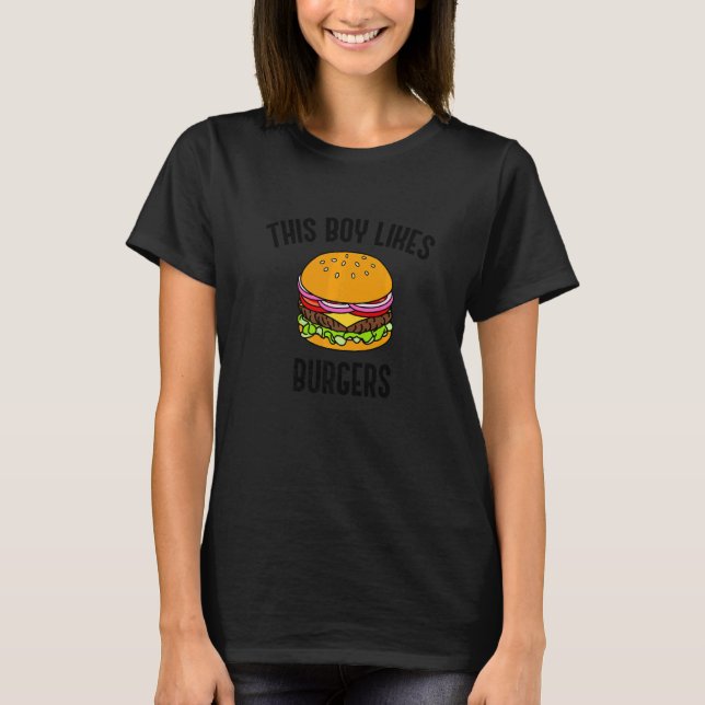 Eating Burgers Hobby Chef Hamburgers   T-Shirt (Front)