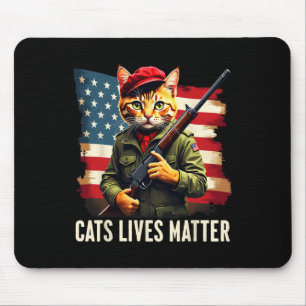 Eating Cats Lives Problem Funny Donald Trump 2024 Mouse Mat