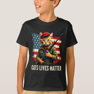 Eating Cats Lives Problem Funny Donald Trump 2024 T-Shirt