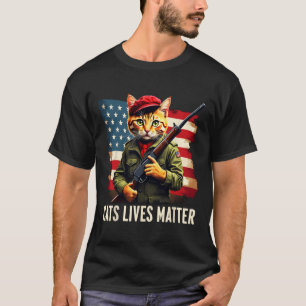 Eating Cats Lives Problem Funny Donald Trump 2024 T-Shirt