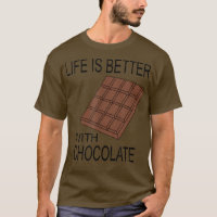 Eating Chocolate Life With Chocolate Funny Saying
