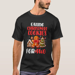 Eating Christmas Cookies For Two Xmas Pregnancy An T-Shirt