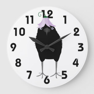 Eating Crow Clock