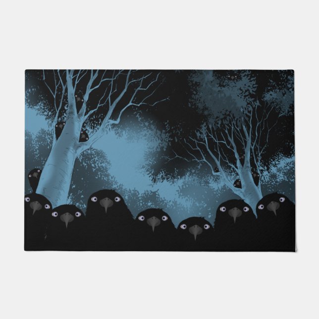 Eating Crow Door Mat (Front)