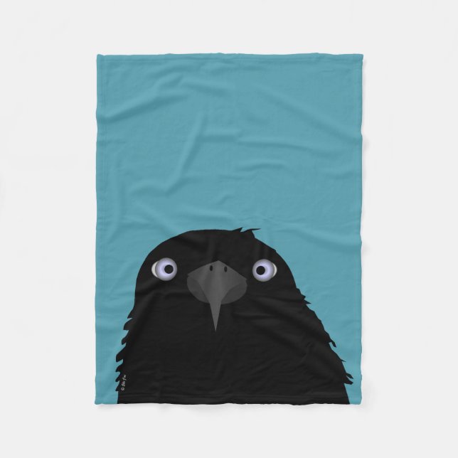 Eating Crow Fleece Blanket (Front)