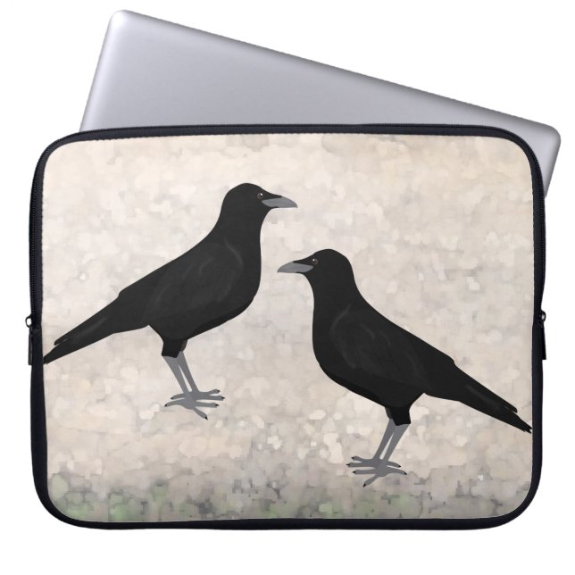 Eating Crow Laptop Sleeve (Front)