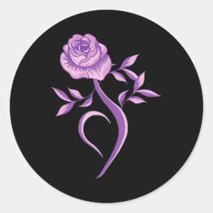 Eating Disorder Awareness Recovery Classic Round Sticker