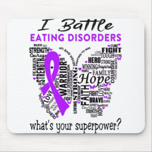 Eating disorders Awareness Month Ribbon Gifts Mouse Mat