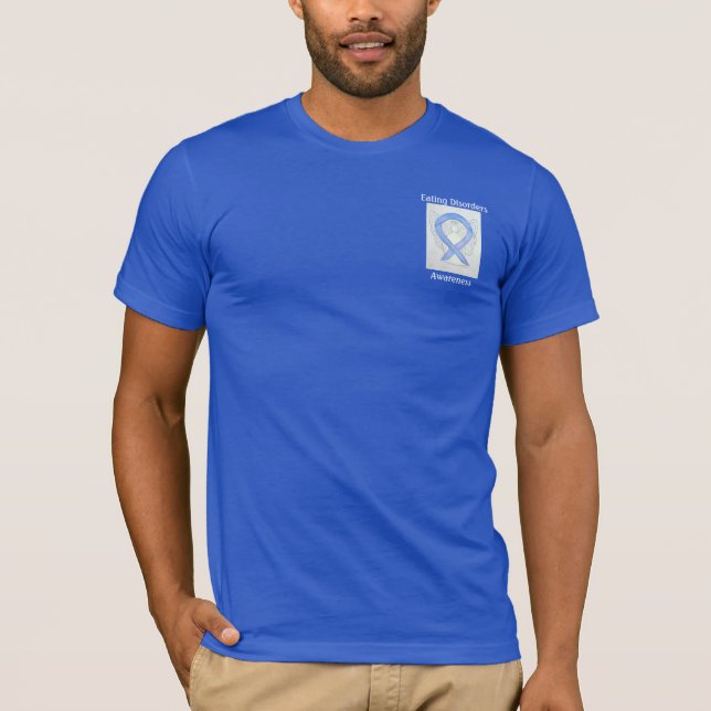 Eating Disorders Awareness Ribbon Angel Custom Tee (Front)