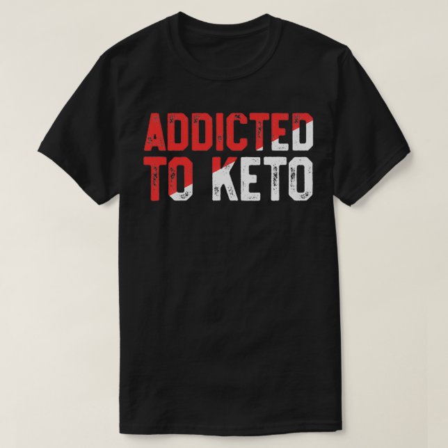Eating Fat Weight Loss Funny Keto Shirt Ketosis Di (Design Front)