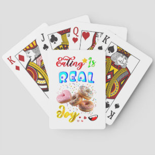 Eating Gaming Is Real Joy Playing Cards