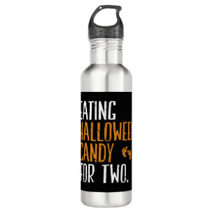 Eating Halloween Candy Pregnancy Announcement 710 Ml Water Bottle