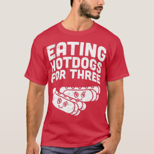 Eating Hotdogs For Three Twins Reveal 4th Of T-Shirt