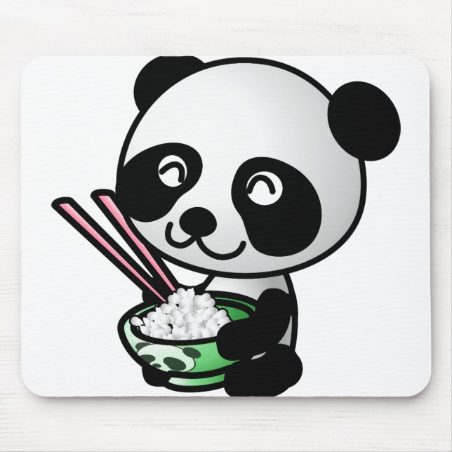 Eating Panda Mouse Mat (Front)