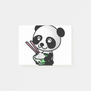 Eating Panda Post-it Notes