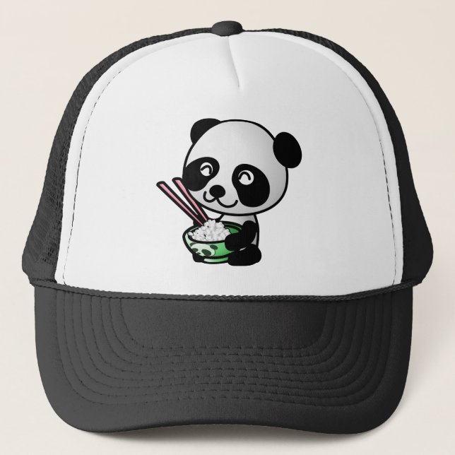 Eating Panda Trucker Hat (Front)