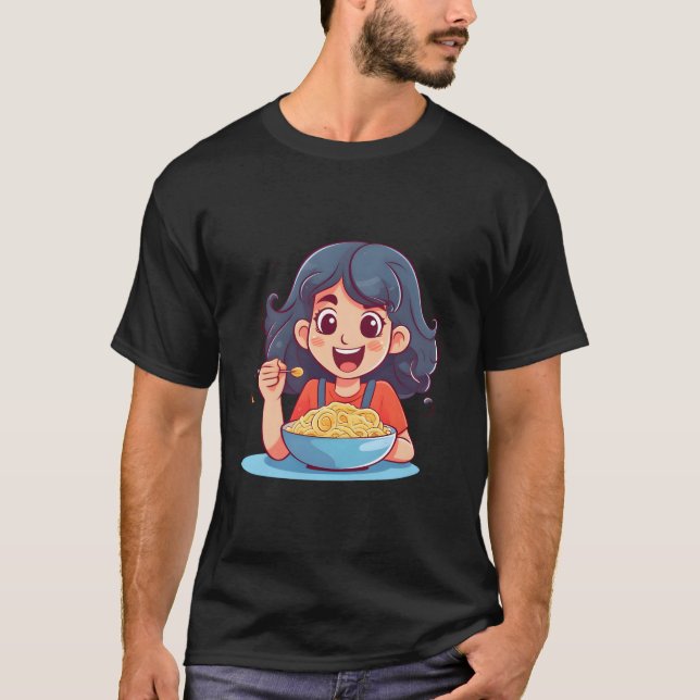 Eating Pasta Pasta T-Shirt (Front)