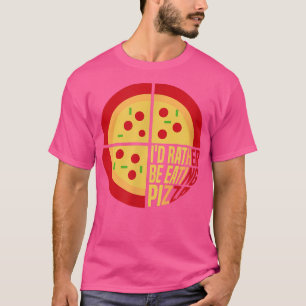 Eating Pizza Master Italian Food Chef  T-Shirt