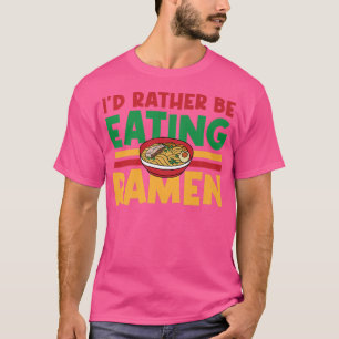 Eating Ramen Noodles Food Japanese Culture Premium T-Shirt