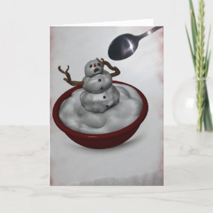 Eating Snowman Card