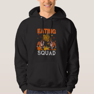 Eating Squad Thanksgiving Two Fall English Bulldog Hoodie