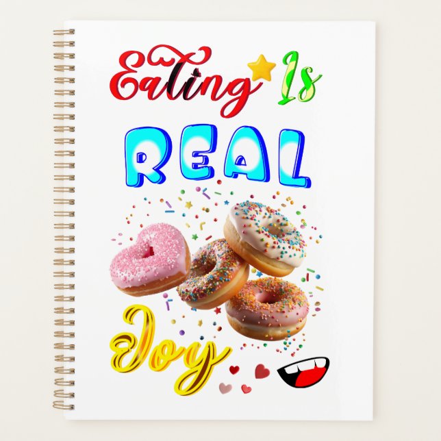 Eating Stationery Is Real Joy Planner (Front)