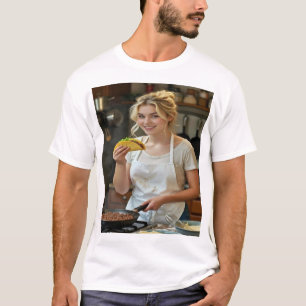 Eating Tacos Photo Personalize Customize T-Shirt