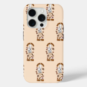 "Eating Treats for Two" Pregnant Halloween Orange iPhone 15 Pro Case