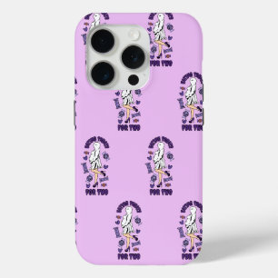 "Eating Treats for Two" Pregnant Halloween Purple iPhone 15 Pro Case