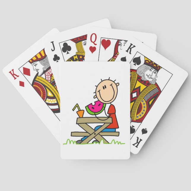Eating Watermelon Playing Cards (Back)