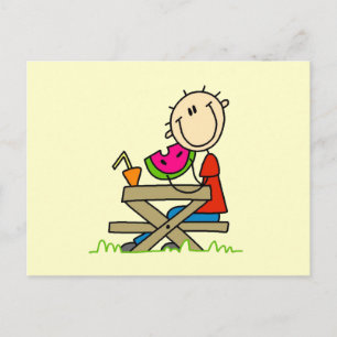 Eating Watermelon Postcard