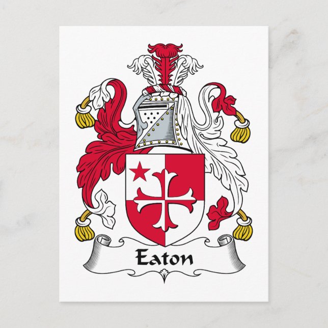 Eaton Family Crest Postcard (Front)