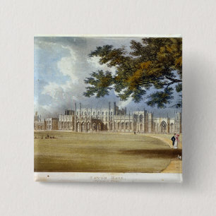 Eaton Hall, Entrance Front, from Ackermann's 'Repo 15 Cm Square Badge