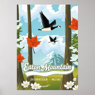 Eaton Mountain Skowhegan, Maine Poster