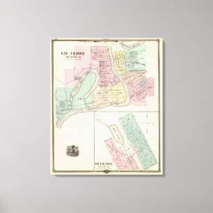 Eau Claire and Medford Canvas Print