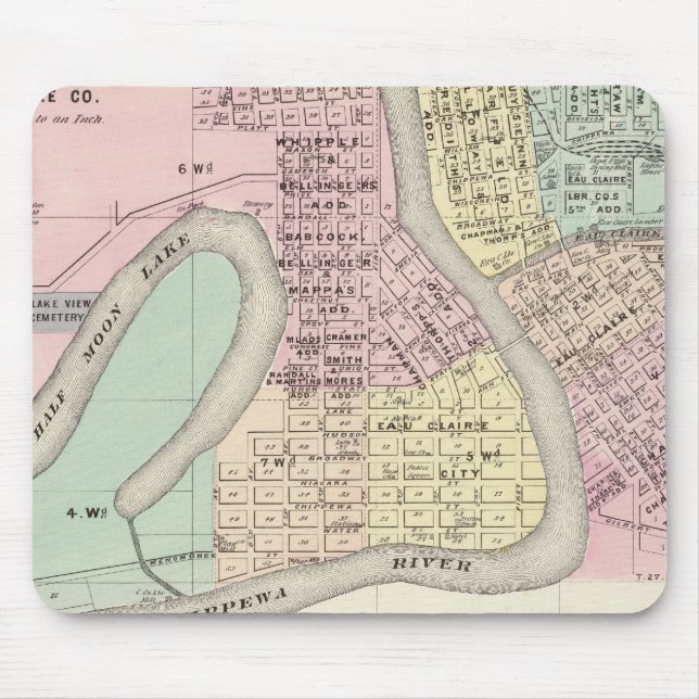 Eau Claire and Medford Mouse Mat (Front)
