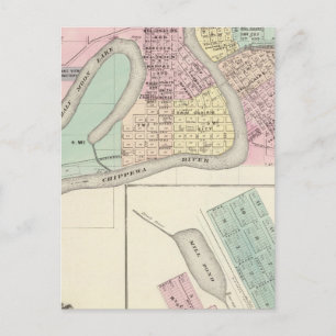 Eau Claire and Medford Postcard